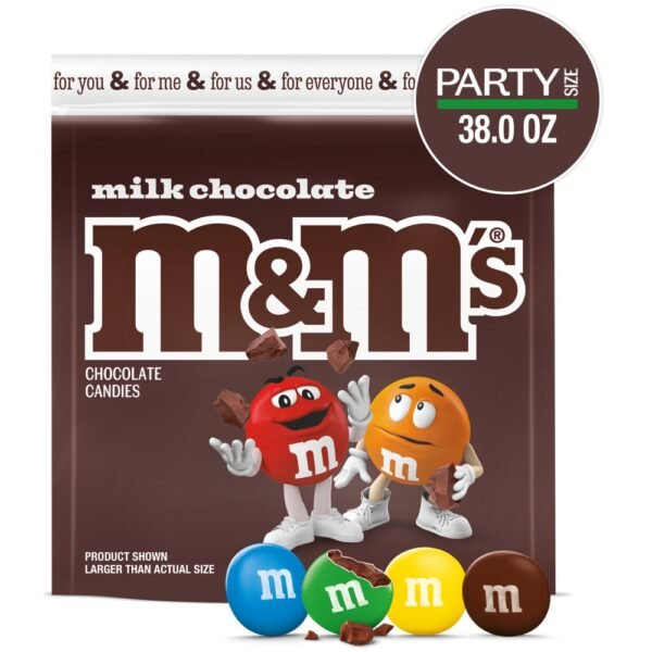 M&M'S Milk Chocolate Candy Party Size Bag