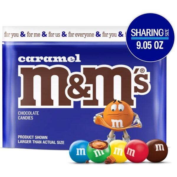 M&M'S Caramel Milk Chocolate Candy Sharing Size Bag