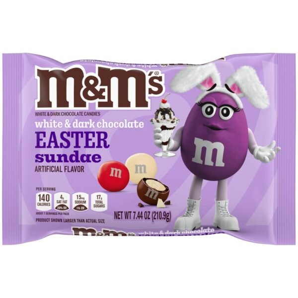 M&M'S Easter Sundae White Chocolate & Dark Chocolate Easter Candy Bag