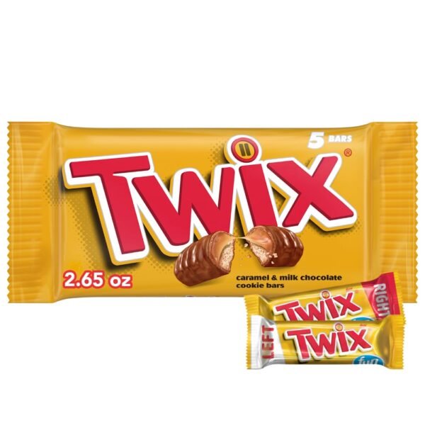 Twix Caramel Chocolate Cookie Fun Size Candy Bars Pack