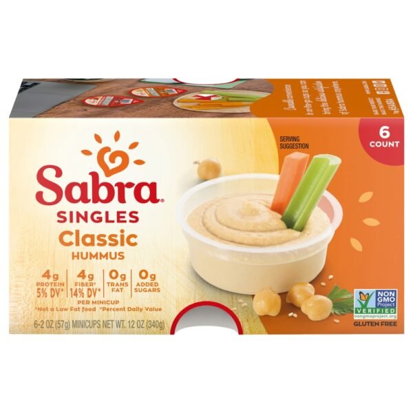 Sabra Classic Hummus Singles 6 ct / 2 oz