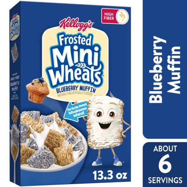 Kellogg's® Frosted Mini-Wheats Blueberry Muffin Cereal