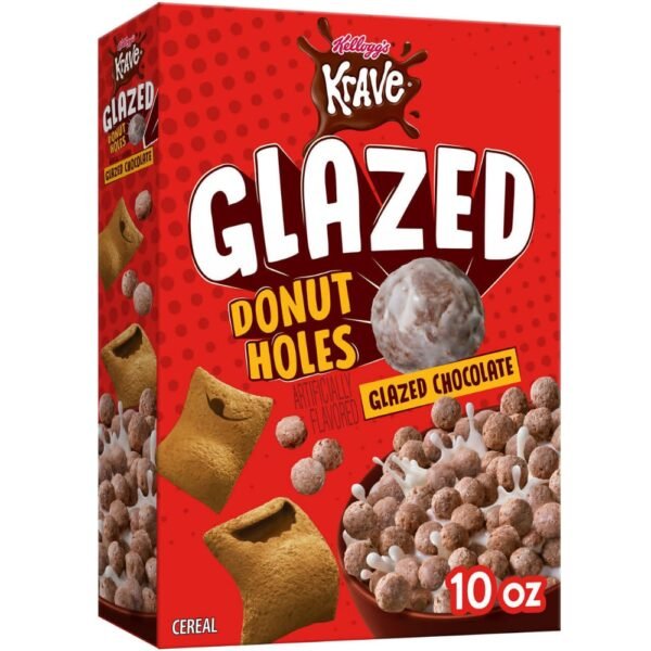 Kellogg's® Krave Glazed Donut Holes Glazed Chocolate Cereal