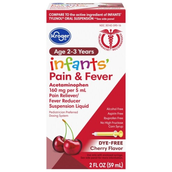 Kroger® Infants' Pain and Fever Relief Dye Free Cherry