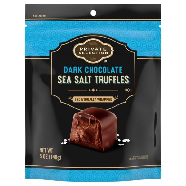 Private Selection® Dark Chocolate Toffee Truffles with Sea Salt