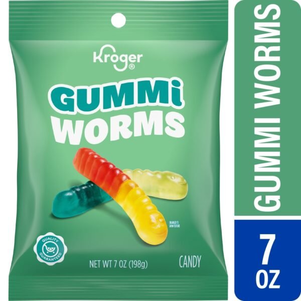 Kroger Gummi Worms Candy Bag