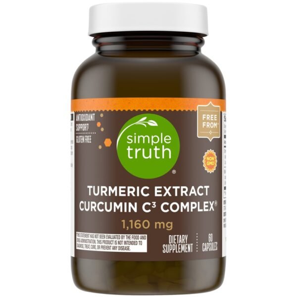 Simple Truth® Turmeric Extract Curcumin C3 Complex® Capsules 1160mg