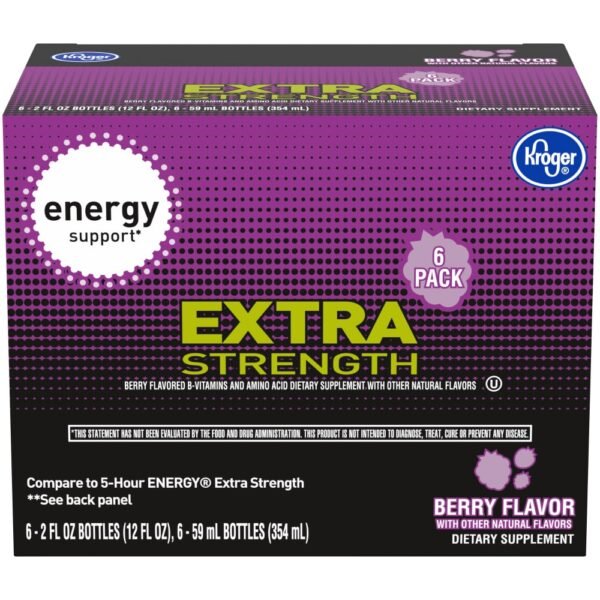 Kroger® Extra Strength Berry Energy Drink Shot Multipack Bottles