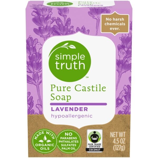 Simple Truth™ Pure Castile Bar Soap Lavender Scent with Hypoallergenic Formula