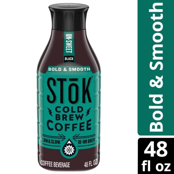 Stok® Unsweet Cold Brew Slow Roast Black Iced Coffee Carton