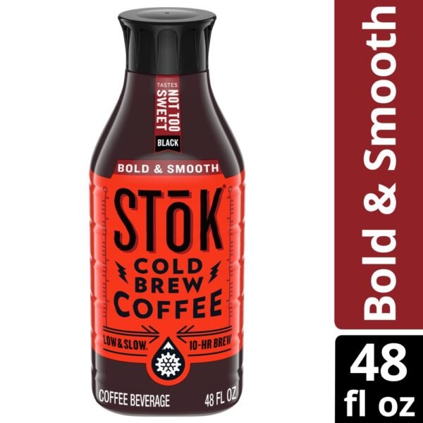 Stok® Light Sweet Cold Brew Slow Roast Black Iced Coffee Carton