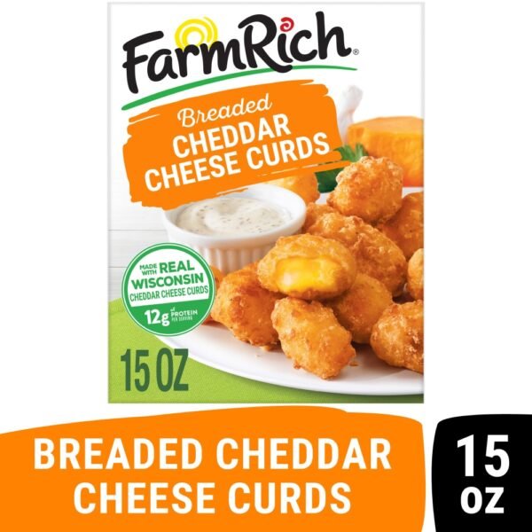 Farm Rich Crispy Breaded Wisconsin Cheddar Cheese Curds