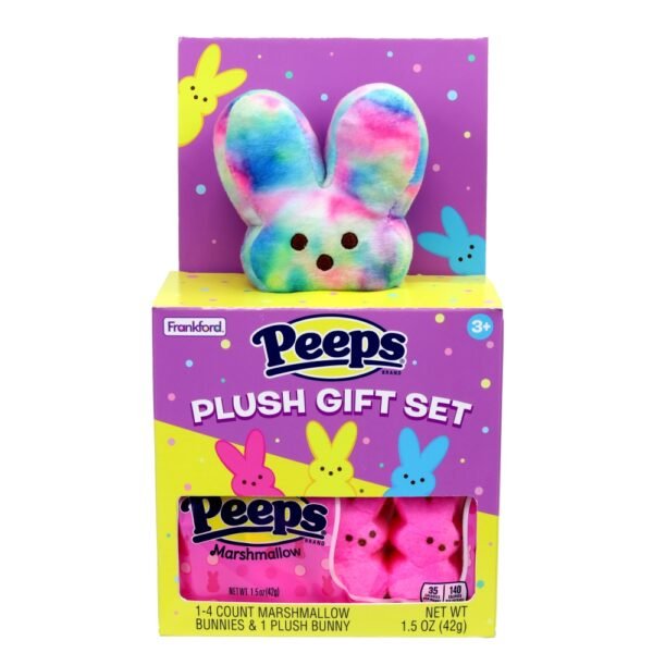 Peeps® Plush Bunny Gift Set with Marshmallow Easter Bunnies