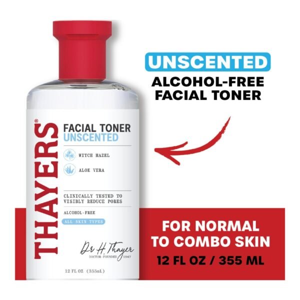 Thayers Natural Remedies Witch Hazel Toner Alcohol Free Unscented