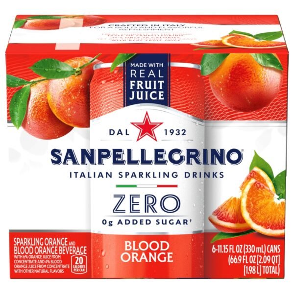 SanPellegrino® Blood Orange Italian Sparkling Drinks Cans
