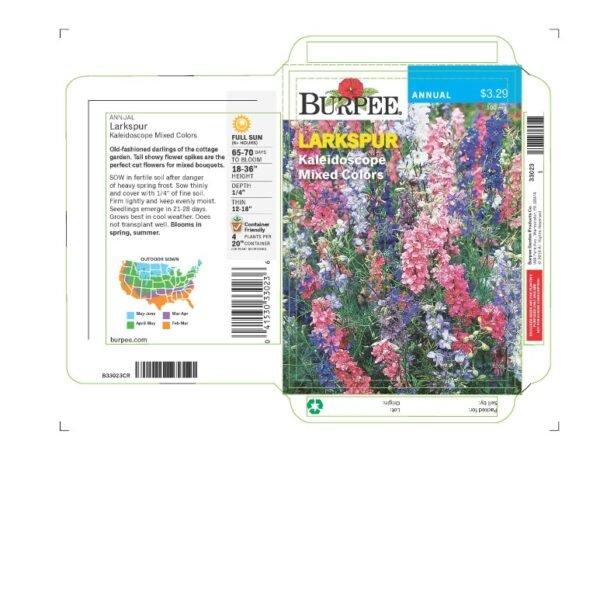 Burpee® Larkspur Kaleidoscope Mix Seeds