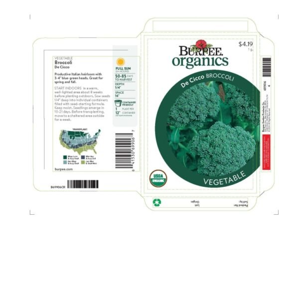 Burpee® De Cicco Heirloom Broccoli Seeds
