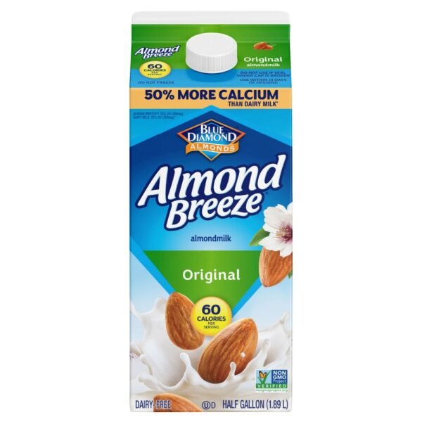 Almond Breeze® Dairy Free Original Almond Milk Half Gallon