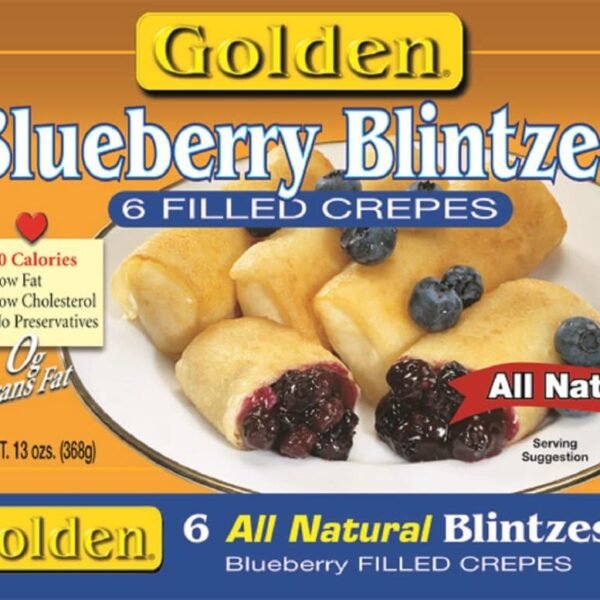 Golden Blueberry Blintzes