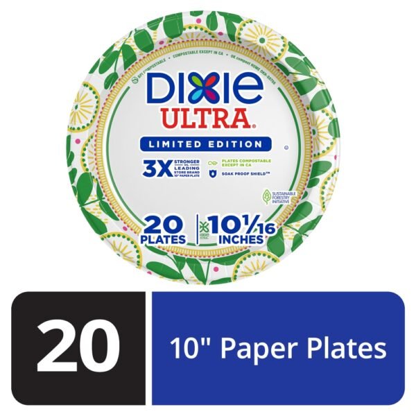 Dixie Ultra® 10 Inch Disposable Paper Plates