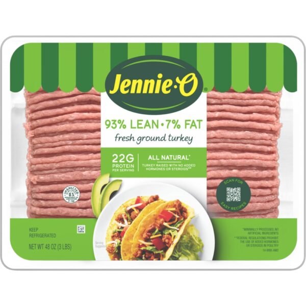 Jennie-O® All-Natural* 93% Lean/7% Fat Fresh Ground Turkey