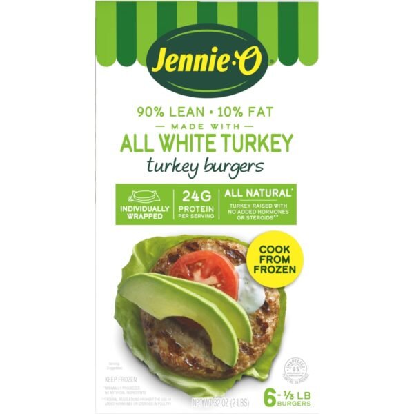 Jennie-O® Frozen All-White Turkey Burgers