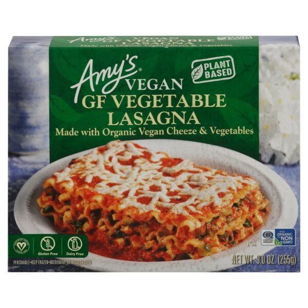 Amy's® Vegan Gluten Free Vegetable Lasagna Frozen Meal