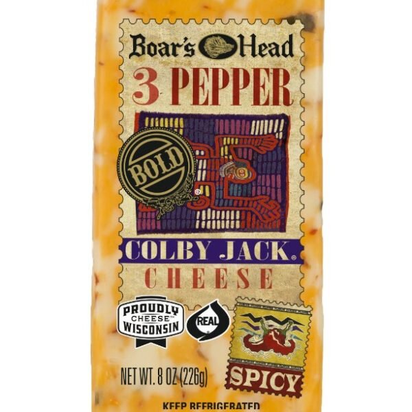 Boar’s Head Three Pepper Colby Jack Cheese