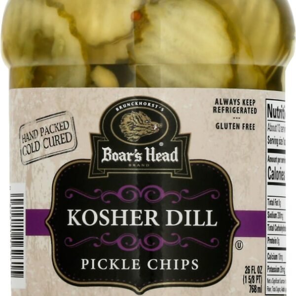 Boar's Head Kosher Dill Pickle Chips