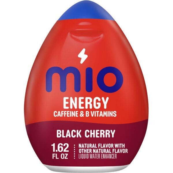 mio Energy Caffeinated & B Vitamins Black Cherry Water Enhancer Bottle