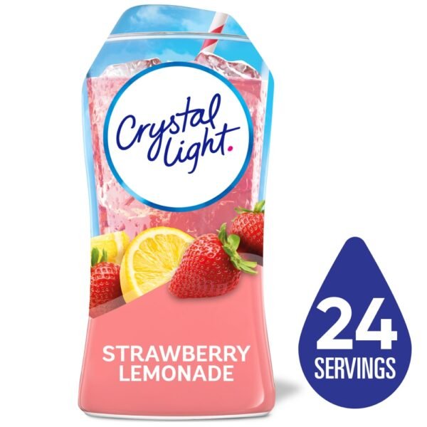 Crystal Light Zero Sugar Strawberry Lemonade Water Enhancer Bottle