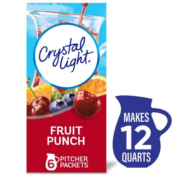 Crystal Light Zero Sugar Fruit Punch Drink Mix Packets