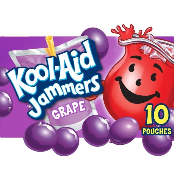 Kool Aid Jammers Grape Kids Drink 0% Juice Box Pouches