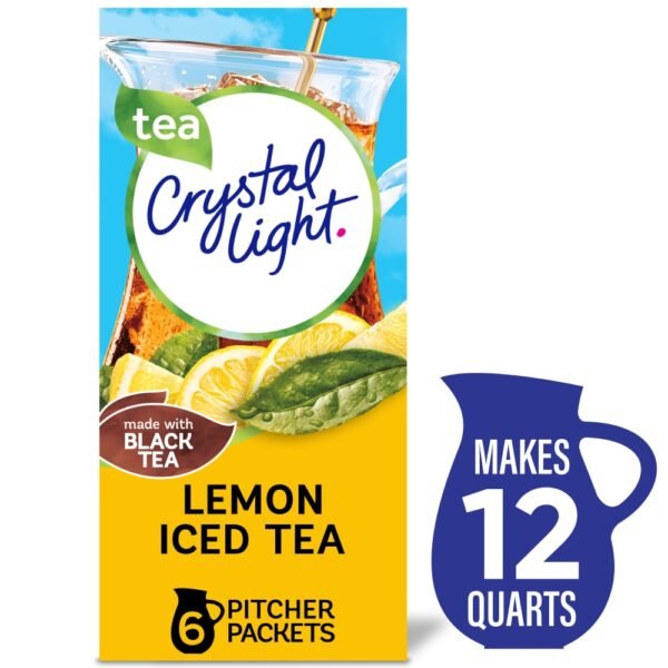 Crystal Light Zero Sugar Lemon Iced Tea Drink Mix Packets