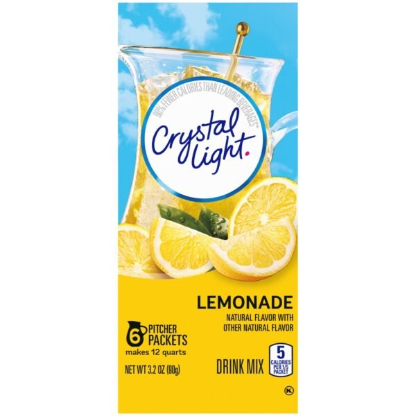 Crystal Light Zero Sugar Lemonade Drink Mix Packets