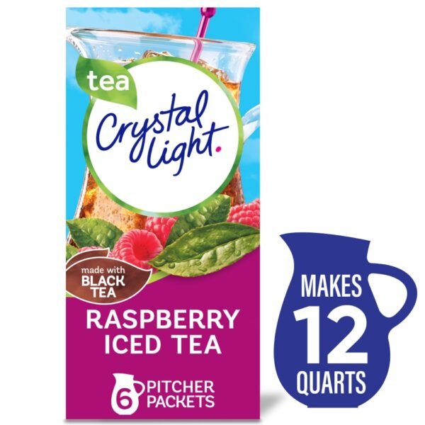 Crystal Light Zero Sugar Raspberry Iced Tea Drink Mix Packets
