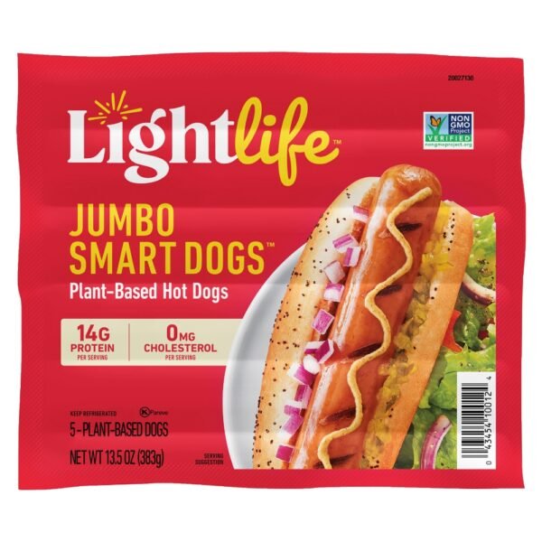 Lightlife Smart Dogs® Plant-Based Vegan Jumbo Hot Dogs