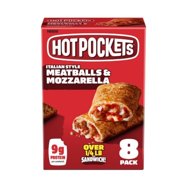 Hot Pocket Meatball Mozzarella Frozen Sandwiches