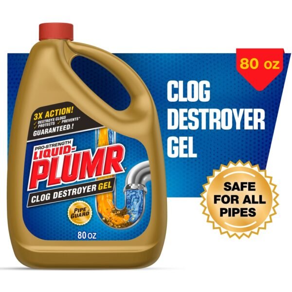 Liquid-Plumr Pro-Strength Clog Remover Gel with PipeGuard
