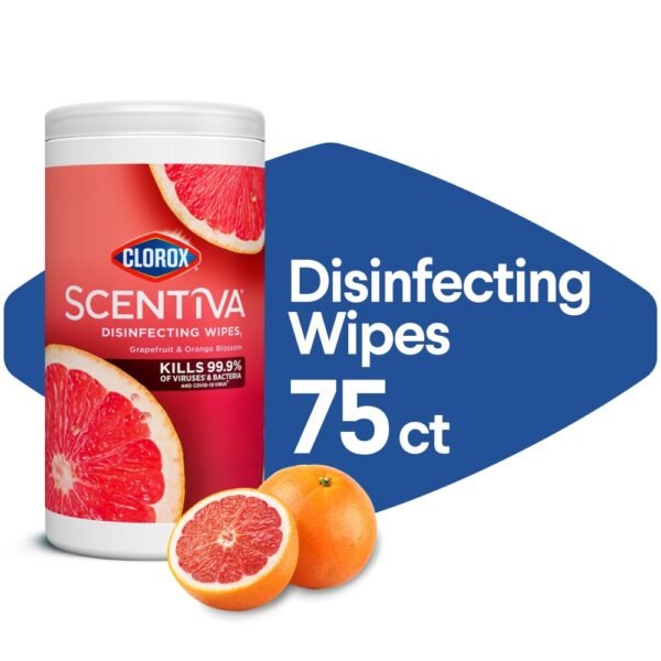 Clorox Scentiva Bleach Free Grapefruit and Orange Blossom Cleaning Wipes