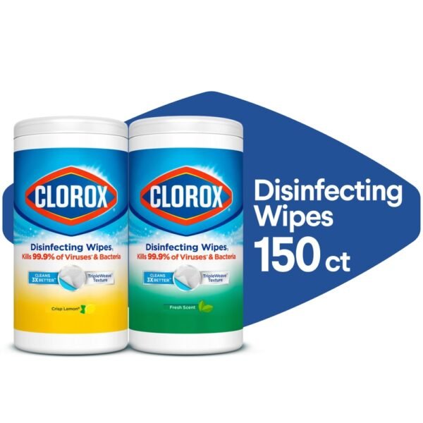 Clorox Crisp Lemon and Fresh Scent Disinfecting Wipes Value Pack