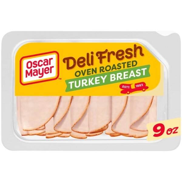Oscar Mayer Deli Fresh Oven Roasted Turkey Breast Thin Sliced Lunchmeat 9 oz