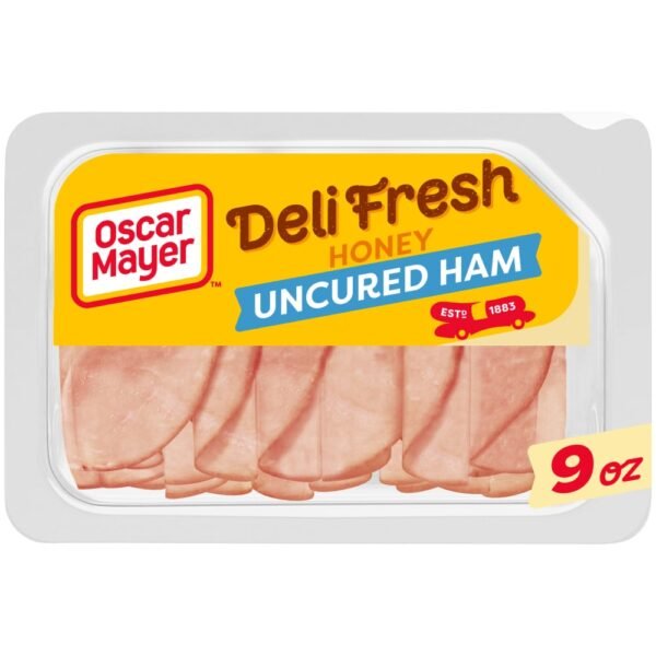 Oscar Mayer Deli Fresh Honey Uncured Ham Thin Sliced Lunchmeat 9 oz
