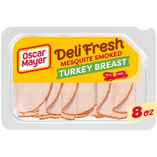 Oscar Mayer Deli Fresh Mesquite Smoked Turkey Breast Thin Sliced Lunchmeat 8 oz