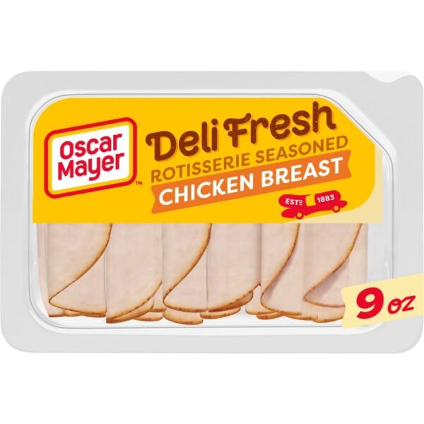 Oscar Mayer Deli Fresh Rotisserie Seasoned Chicken Breast Thin Sliced Lunchmeat 9 oz