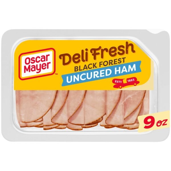 Oscar Mayer Deli Fresh Black Forest Uncured Ham Thin Sliced Lunchmeat 9 oz