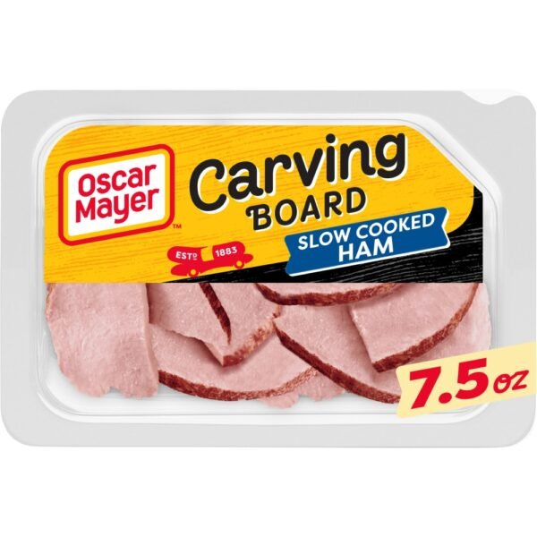 Oscar Mayer Carving Board Slow Cooked Ham Thin Sliced Lunchmeat 7.5 oz
