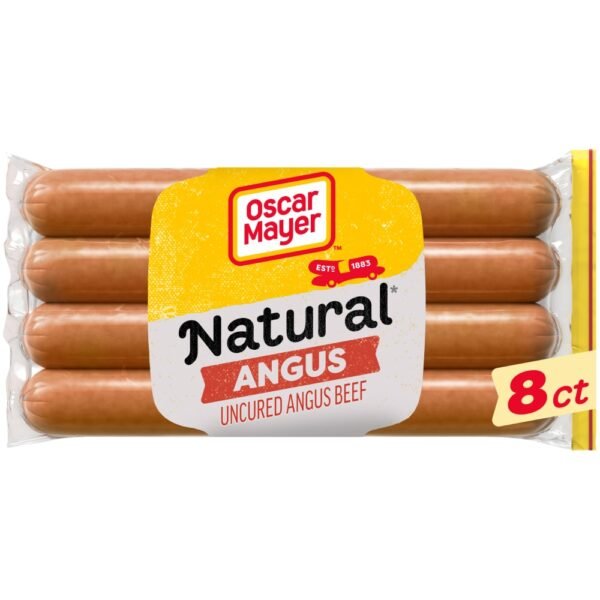Oscar Mayer Natural Natural Bun-Length Angus Beef Uncured Franks Hot Dogs