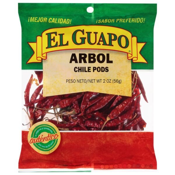El Guapo Whole Arbol Chili Pods (Chile De Arbol Entero)