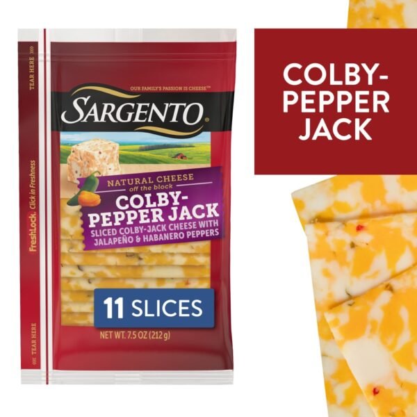 Sargento® Sliced Colby Pepper Jack